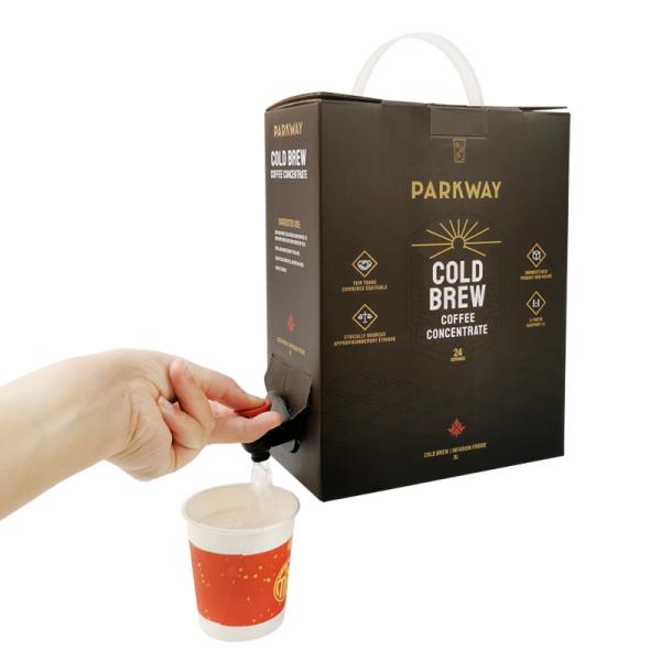Custom 3L Aluminum Bib Bag in Box Bags with Dispenser Tap for Liquid Juice Wine Coffee Olive Oil Packaging Bags with Bib Tap