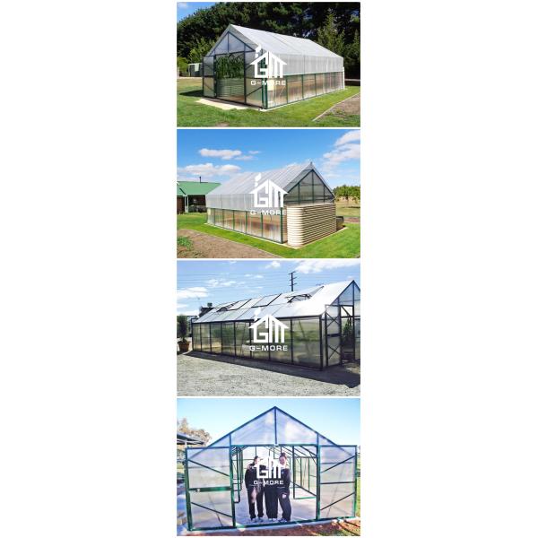Aluminum Greenhouse-Titan series-406X406X273CM-Green/Black Color-10mm thick PC