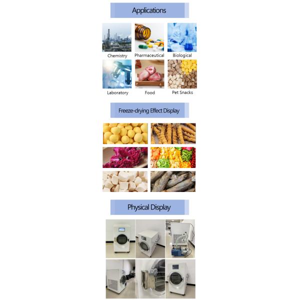 Промышленная лаборатория Домашний мини-сушильщик для заморозки Мгновенный кофе Цветы травы Пищевые лиофилизаторы