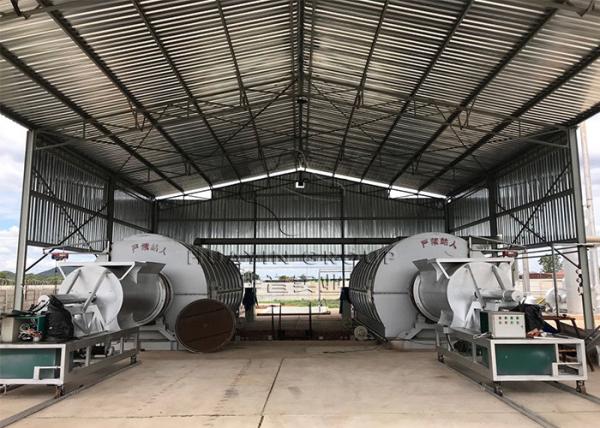 25T Waste Plastic To Fuel Oil Pyrolysis Plant CE ISO Huayin