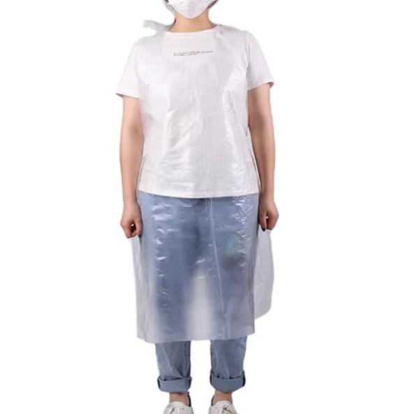 Blue or Customized Color PE Apron Waterproof Kitchen Medical Apron Disposable Plastic Aprons