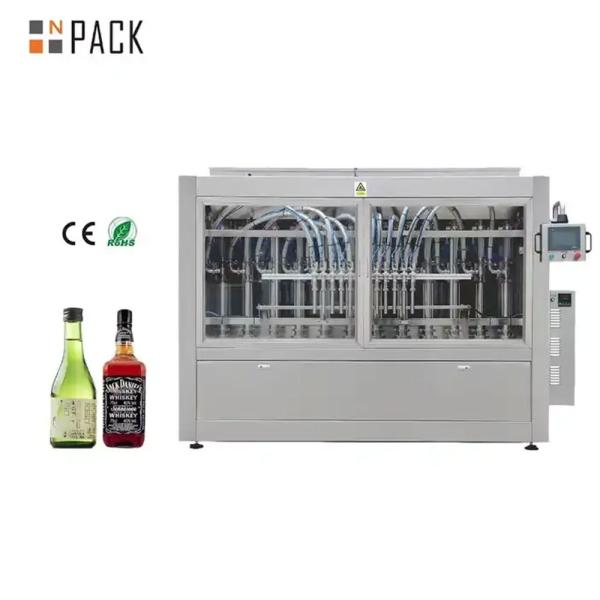 Fully Automatic Servo Motor Piston Pump Bottle Filling Machine For Wines