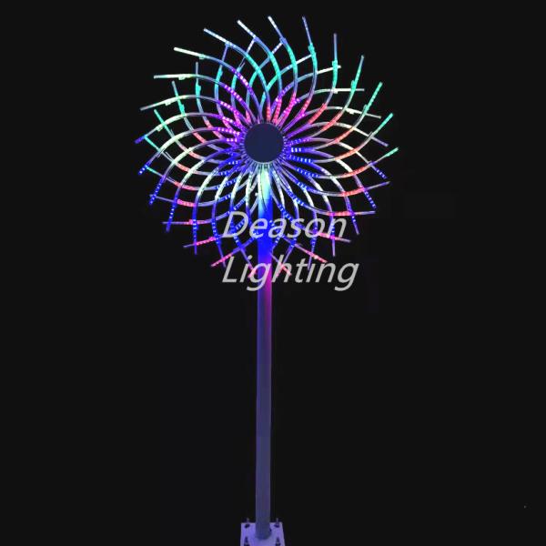 Flower Shaped Led Christmas Firework Lights Outdoor Landscape Decorations
