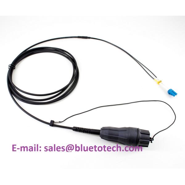 Armored Fullaxs Fiber Optic Cable Patch Cord to DLC Duplex Fiber Optic Cable
