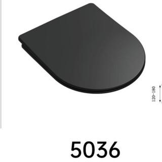 Bathroom Functional Modern Toilet Seat Lid Anti Slip Matt Black