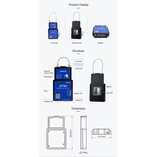 Замок GPS дистанционного управления ПРИЛОЖЕНИЯ замка карты RFID Keyless умный для безопасности имущества контейнера