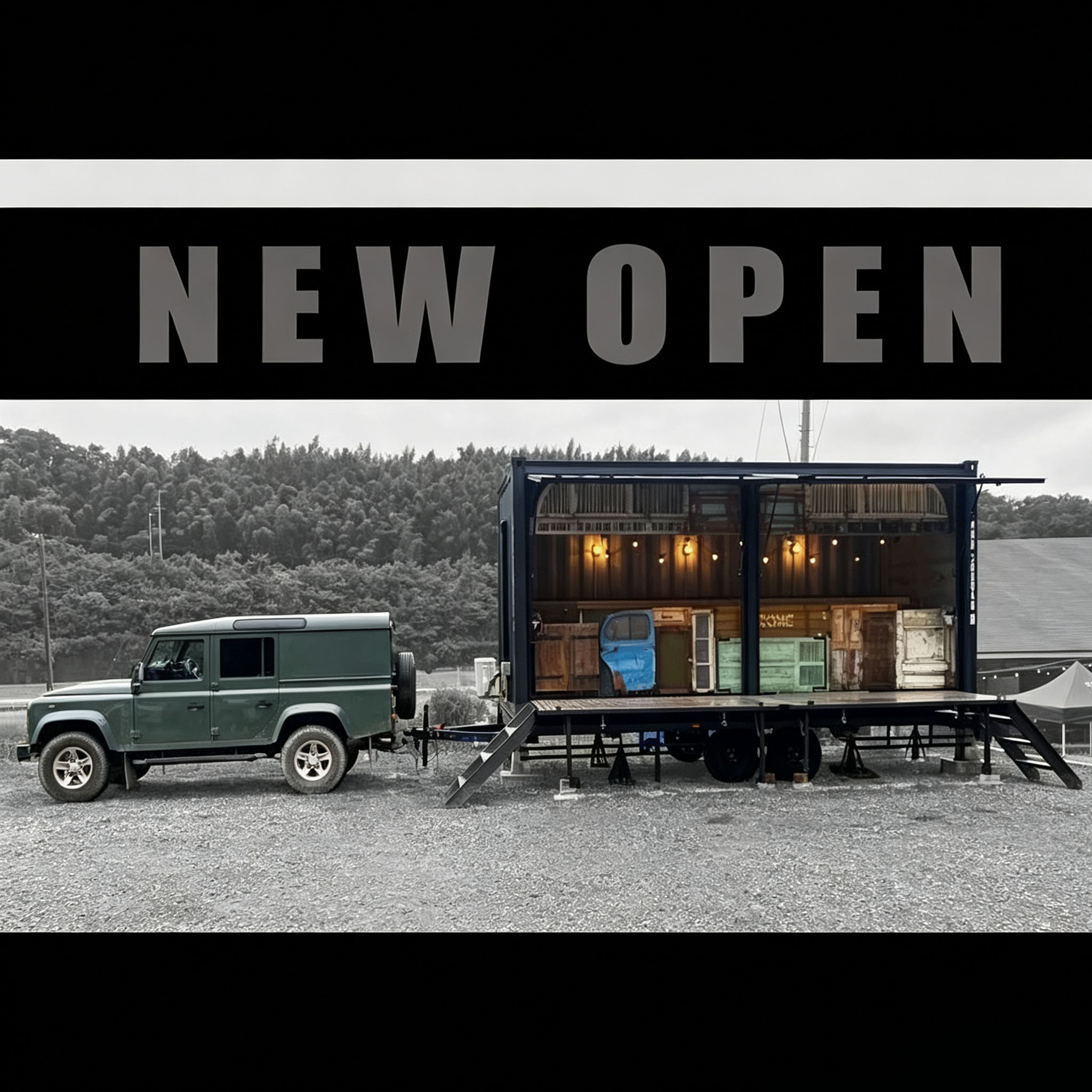 Mobile Food Catering Restaurant Trailer Shop Café Steel Structure Container Trailer with Connecting Pieces and Trailers