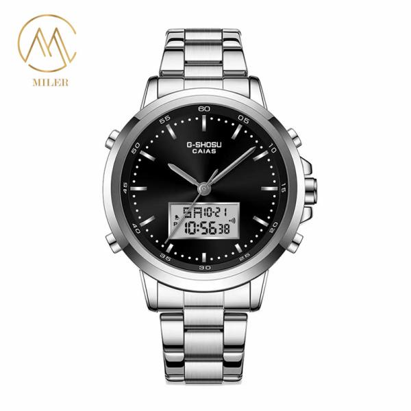 Reloj de cuarzo para mujer Miler ML3101, esfera blanca, resistente al agua 30ATM