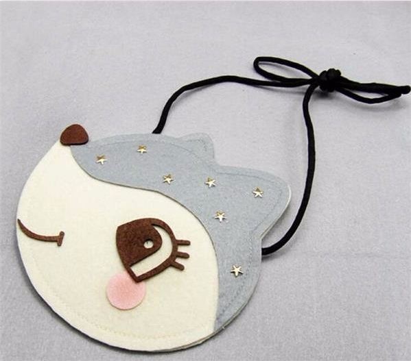 high quality reasonable price promotional felt purse factory with various color