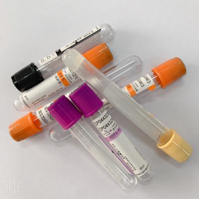 Tubo capilar descartável da coleção do sangue médico e uso do laboratório