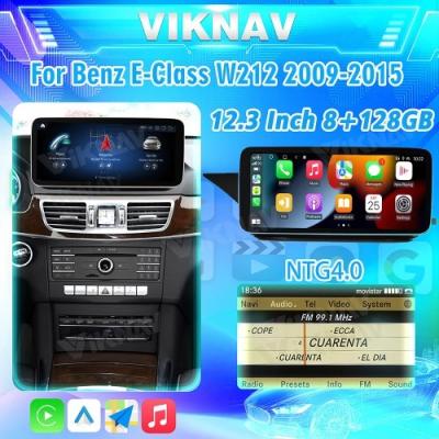 Viknav 12,3 polegadas rádio de carro Android com tela Para Mercedes Benz Classe E W212 2009-2015 GPS Navegação 2Din Player NTG4.0