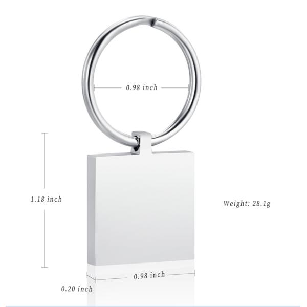 8 Year's Experience Blank Mini Cremation Urn Key Chains Souvenir Keychain for Women's