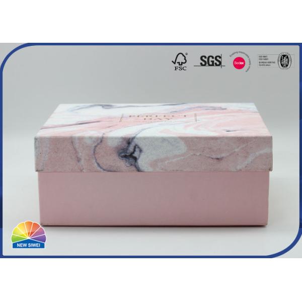 1200gsm Grey Cardboard Biodegradable Pink Paper Gift Rigid Box