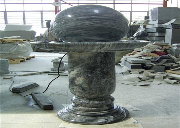 Elegant Floating Marble Ball Fountain , Interior Decorative Stone Marble