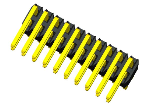 Right Angle 1.27mm UL94V-0 Through Hole PCB Connector PA6T