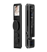 S666 Tuya Smart Wifi Cerradura de puertas 3D Intercomunicador automático de imágenes con tarjeta de huella digital
