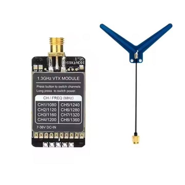 1.3G  1.2G 8CH 800MW Audio Video FPV Transmitter Receiver Module RC 7-36V FPV Long Range Airplane FPV Drone VTX