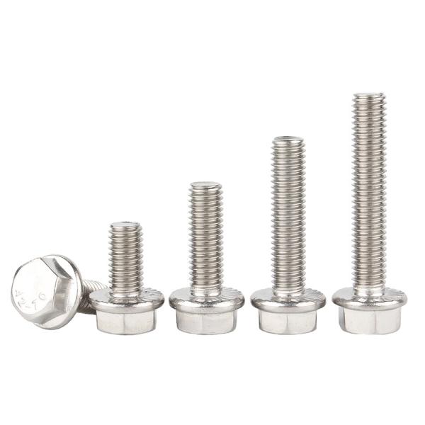 DIN6921 класс 10.9 Внешний шестоугольный болт фланца с подковаными цветочными зубами