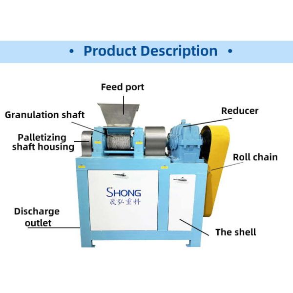 NPK Compound Fertilizer Granulator With Double Roller