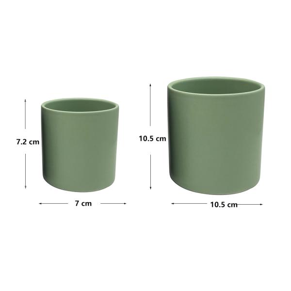 Nordic Cylinder Candle Jars Matte Color Empty Ceramic Candle Vessel Candle Jars