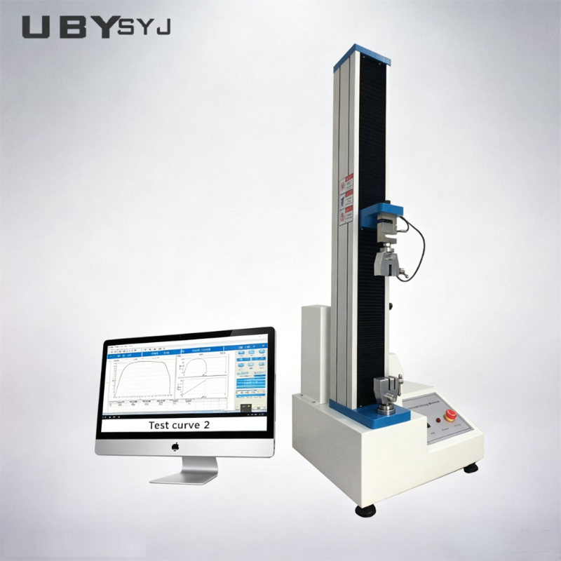 Single Column Economical Basic Tensile Strength Tester With Manual Load Adjustment