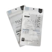 Poche en plastique jetable claire de tirette de masque protecteur réutilisable