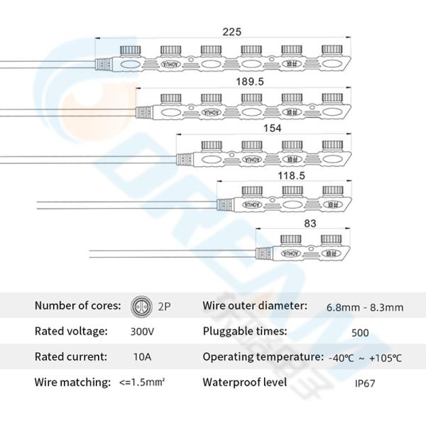 Водостойкий мужской и женский разъединитель IP68 M12 M15 400V 24A 2 PIN 3PIN 4PIN 5 PIN кабельный разъединитель