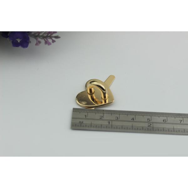 Promotional custom love heart shape 25 mm light gold metal handbag arch bridge wholesales