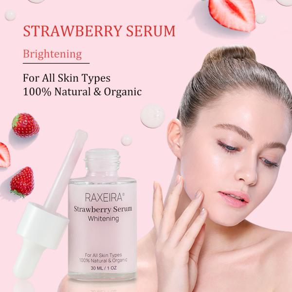 Female 1OZ Strawberry Face Serum For Brightening Hydrating Skin Care