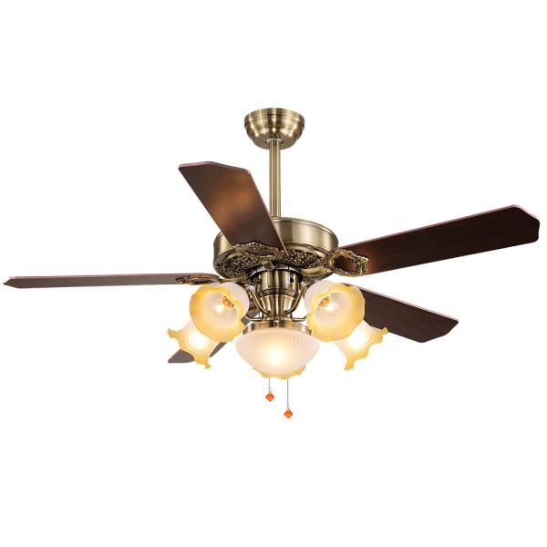 Ventilateur de plafond LED silencieux avec télécommande légère
