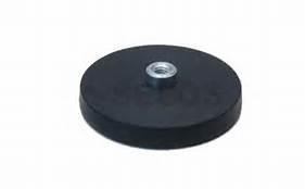 N52 Magnet Grade Rubber Coated Pot Magnet  with Inner Screws