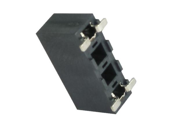 SMT Type Female Pin Header Connector 3.96mm Single Row Through Hole Plastic