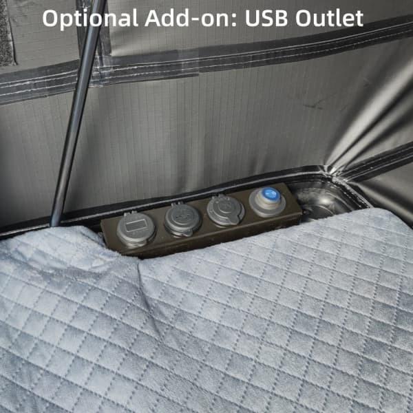 4 Person Pickup Canopy Aluminum Hard Shell Car Roof Top Tent For Camping