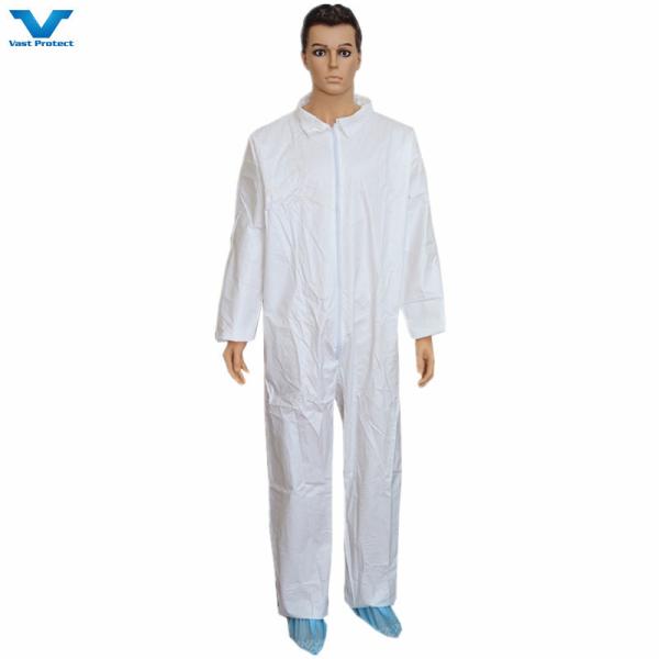 Modèle N° VPT621 Vêtements polyvalents non tissés à usage unique en PP SMS à micropore pour le travail industriel