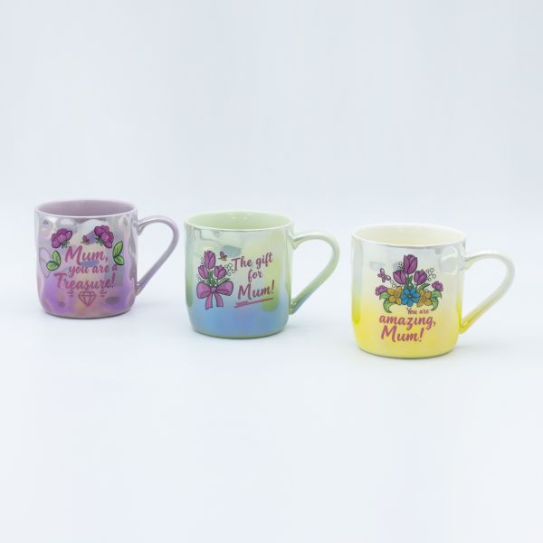 High Temperature Decal Fired Ceramic Mug for Mothers Day with Customizable Design and Premium Packaging