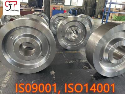Stacker Crane Systems 42CrMo Free Forging Forged Trolley Wheel  For Port Crane