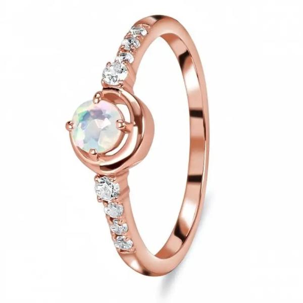 Moonstone серебряного уникального неподдельного лакомства 925 стерлинговый серебряный и обручальное кольцо обещания диаманта