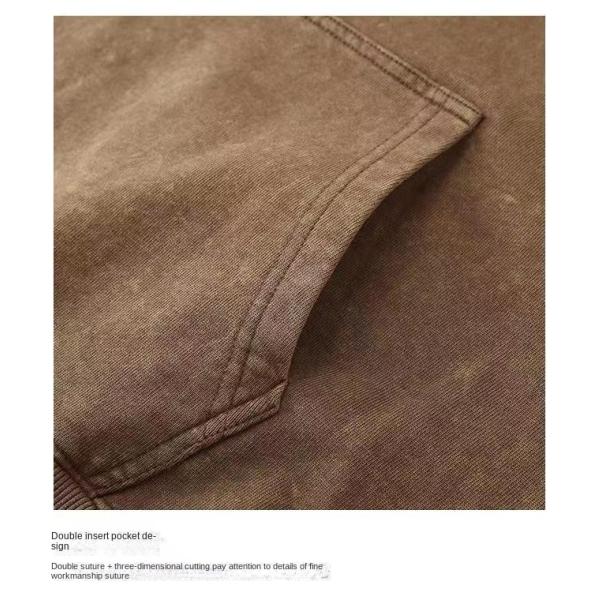 Anti-pilling 350g French Terry Vintage Hoodies Tracksuit for Men from Professional