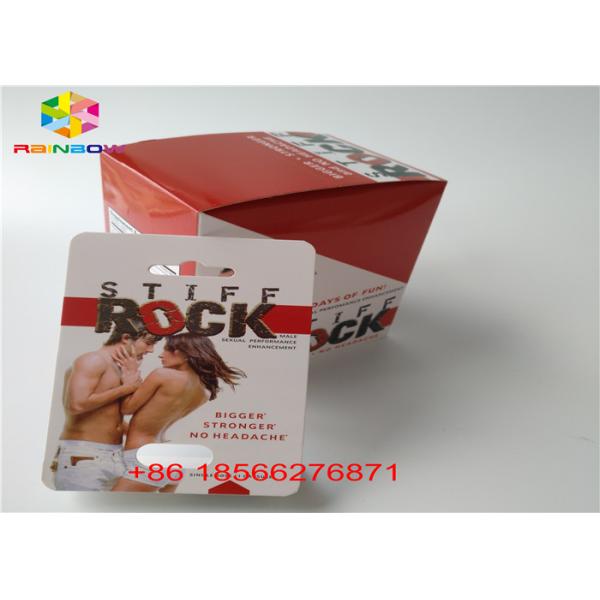 Male Enhancement Blister Card Packing Folding Paper Custom R7-5000 R7-3000
