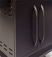 Moveable Electric Wood Pellet Grill Easily Assembled Flame Safety