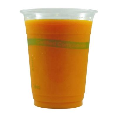 Copo de PLA biodegradável e compostável para chá de café e soda
