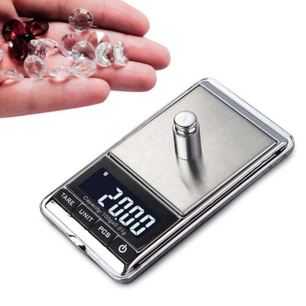 Affichage LCD 500g/0.01 Échelle de bijoux numériques haute précision pour l'électronique Échelle de poids en carats d'or diamanté et support OEM