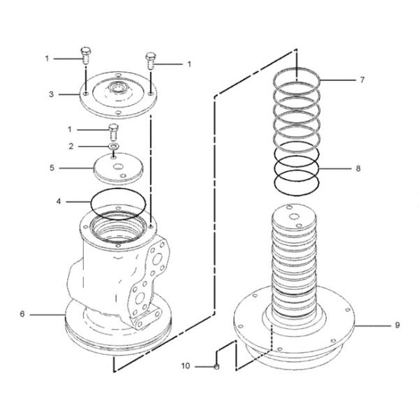 Center Joint Excavator Seal Kit 159-7841 fit E320B E320C Aging Resistance