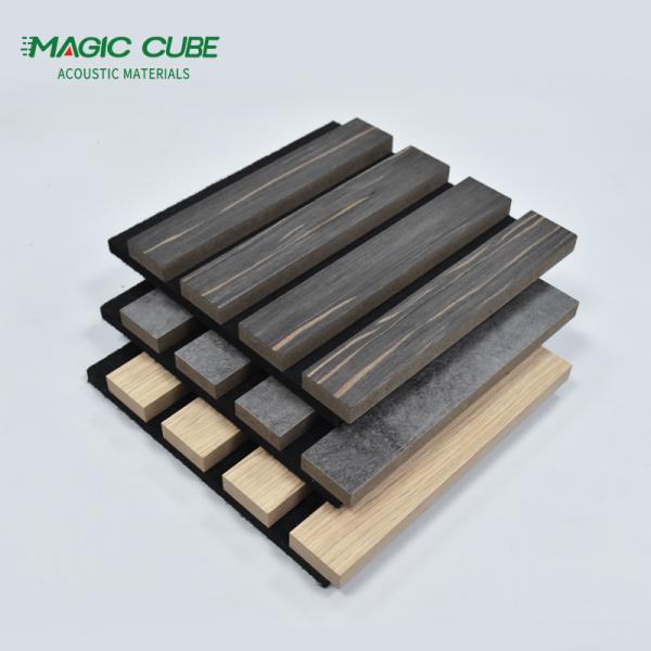 Competitive Price wall panels MDF akupanel wood slatted wall acoustic felt panels for interior decoration Wall And Ceiling