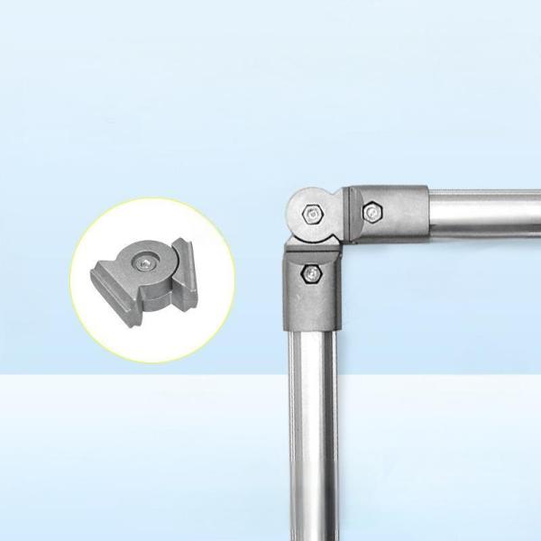 DYE28-10 Tubo de acero de aluminio OD 28 mm de tubería del ángulo de la unión