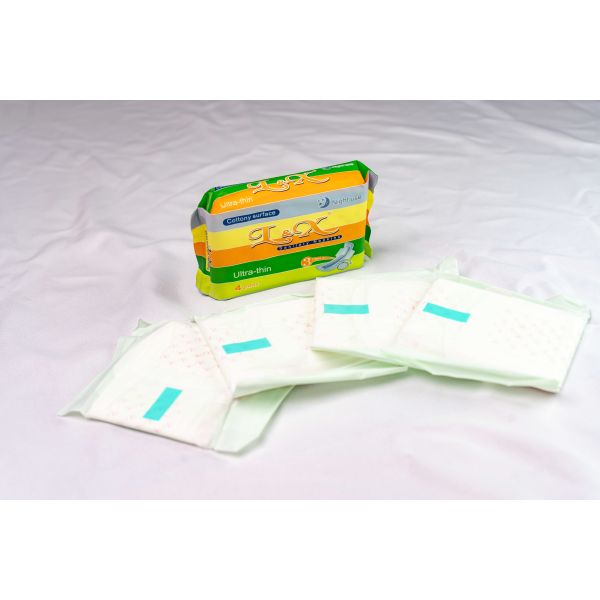 Fan Shape Sanitary Napkins Hypoallergenic High Absorbency Sanitary Napkins Suitable for Sensitive Skin and Extended Wear