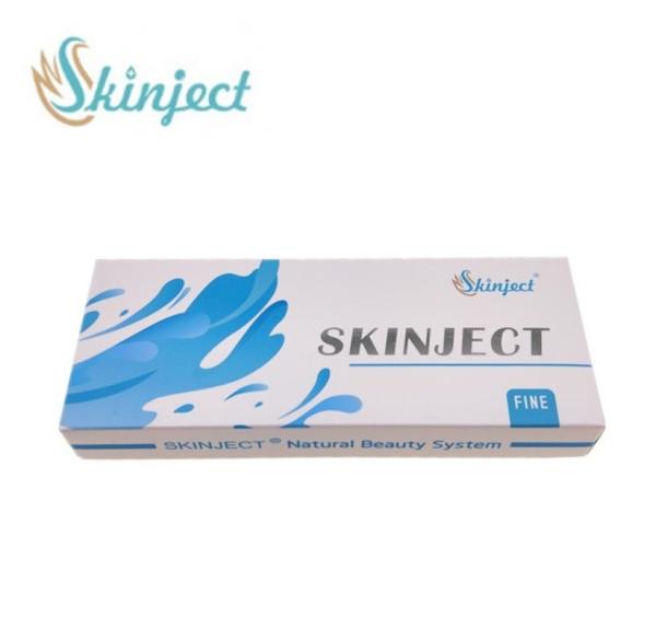 2ml Skinjectの注入口の十字はヒアルロン酸の注入口を取除くしわをつないだ