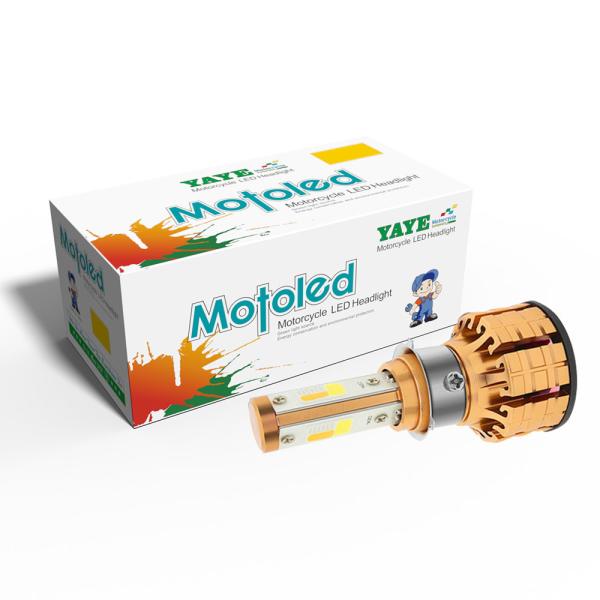 3 Faróis LED coloridos para motocicleta 50000Hrs Vida útil Função Branca