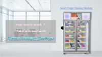 Refrigerador vendendo esperto vegetal de controle remoto com leitor de cartão