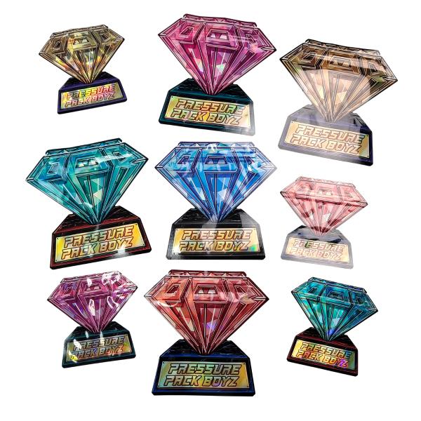 Custom Special Shape Mylar Zipper Bags 3.5g 7g 14g Smell Proof Resealable Holographic Food Grade Packaging
